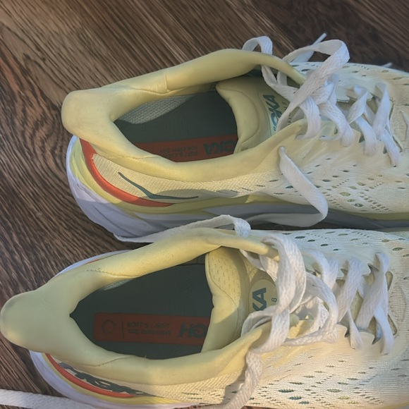 Size 9 yellow hokas, worn twice. - Picture 3 of 4